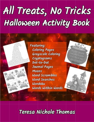 All Treats, No Tricks Halloween Activity Book Cover