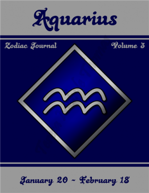 Aquarius Zodiac Journal Volume 3 Pic 01