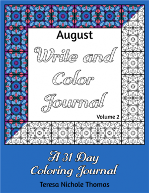 August Write and Color Journal Volume 2 Cover