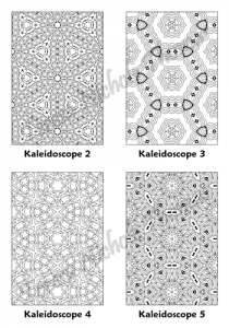 Calm Kaleidoscopes Adult Coloring Book Volume 5 Pic 02