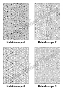 Calm Kaleidoscopes Adult Coloring Book Volume 5 Pic 03