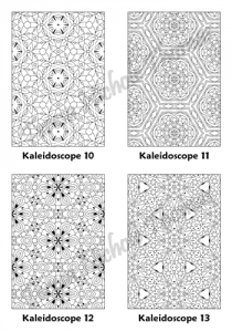 Calm Kaleidoscopes Adult Coloring Book Volume 5 Pic 04