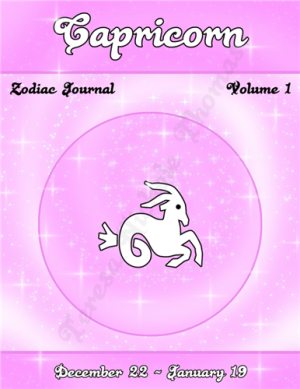 Capricorn Zodiac Journal Volume 1 Pic 01