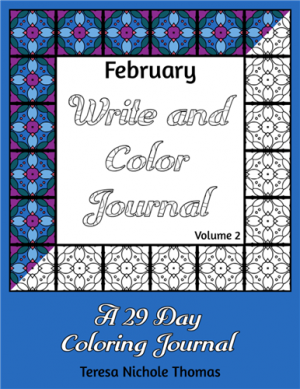 February Write and Color Journal Volume 2 Cover