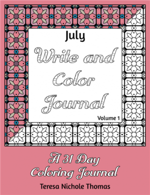 July Write and Color Journal Volume 1 Cover