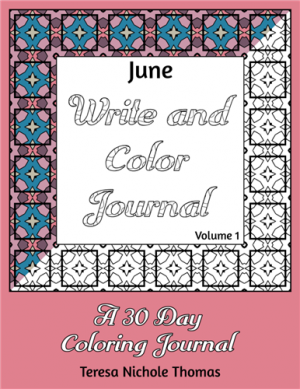 June Write and Color Journal Volume 1 Cover