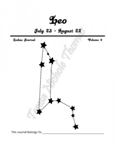 Leo Zodiac Journal Volume 4 Pic 02