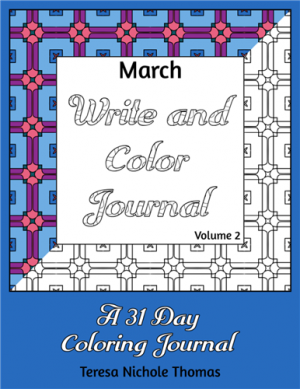 March Write and Color Journal Volume 2 Cover