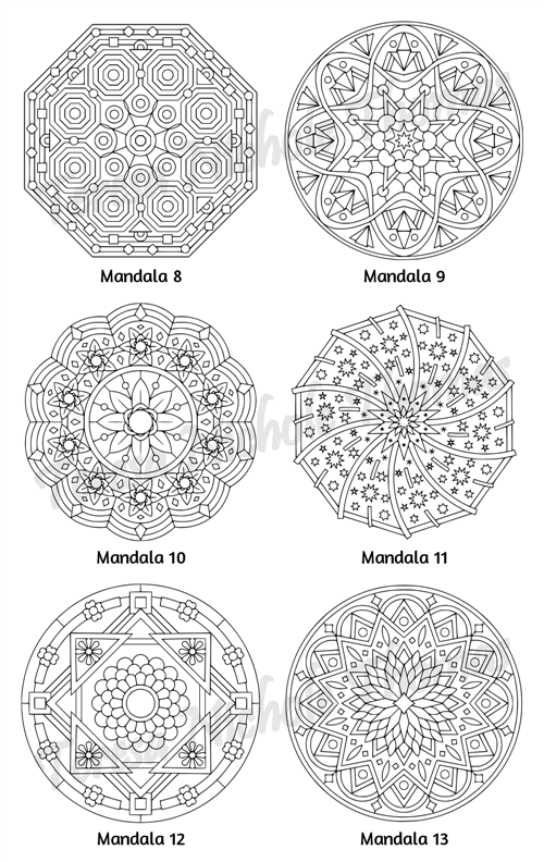Mellow Mandalas Adult Coloring Book Volume 02 Pic 06