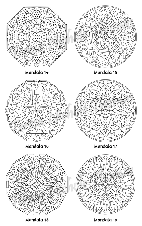 Mellow Mandalas Adult Coloring Book Volume 02 Pic 07