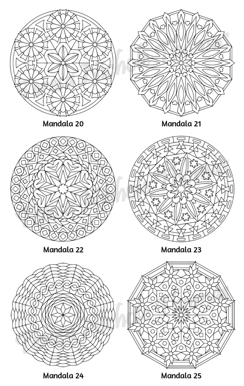 Mellow Mandalas Adult Coloring Book Volume 02 Pic 08