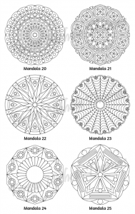 Mellow Mandalas Adult Coloring Book Volume 03 Pic 08