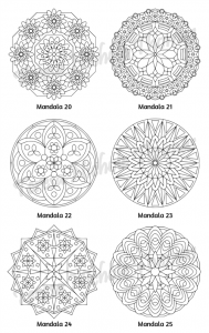 Mellow Mandalas Adult Coloring Book Volume 04 Pic 08