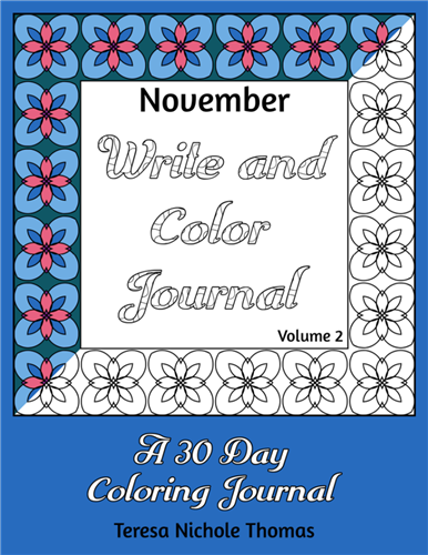 November Write and Color Journal Volume 2 Cover