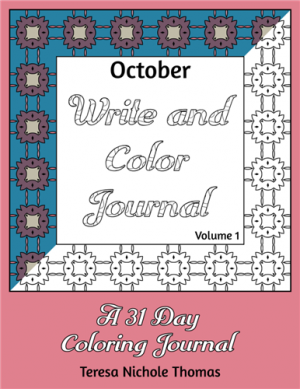 October Write and Color Journal Volume 1 Cover