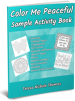 Color Me Peaceful Sample Activity Book