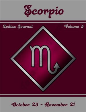 Scorpio Zodiac Journal Volume 3 Pic 01