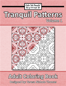Tranquil Patterns Adult Coloring Book Volume 01 Cover