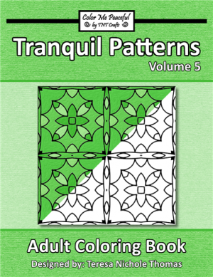 Tranquil Patterns Adult Coloring Book Volume 5 Cover
