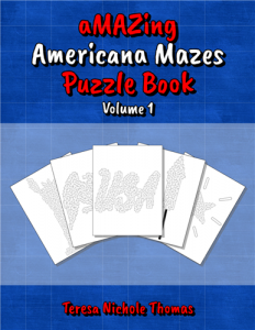 aMAZing Americana Mazes Puzzle Book Volume 1 Cover
