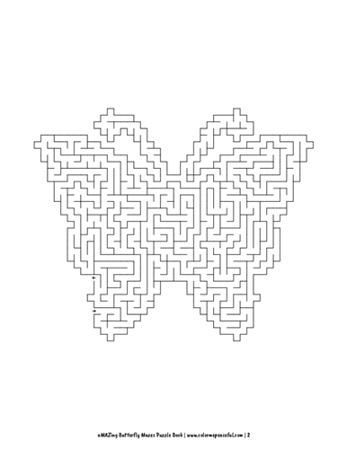 aMAZing Butterfly Mazes Puzzle Book Volume 1 Pic 02