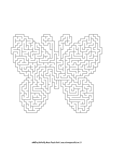 aMAZing Butterfly Mazes Puzzle Book Volume 1 Pic 03