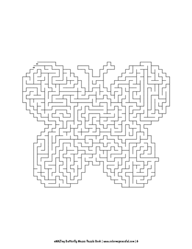 aMAZing Butterfly Mazes Puzzle Book Volume 1 Pic 06