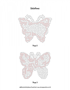 aMAZing Butterfly Mazes Puzzle Book Volume 1 Pic 07