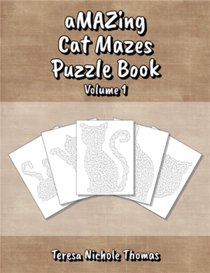 aMAZing Cat Mazes Puzzle Book Volume 1 Cover