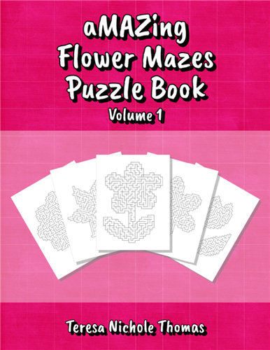 aMAZing Flower Mazes Puzzle Book Volume 1 Cover
