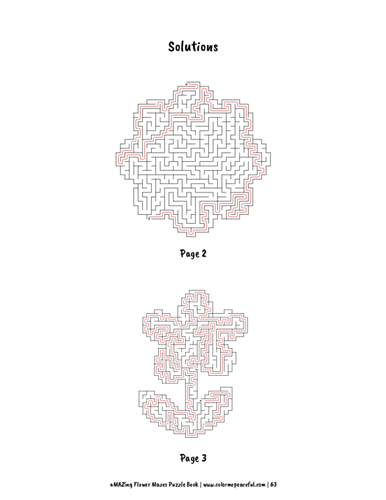 aMAZing Flower Mazes Puzzle Book Volume 1 Pic 07