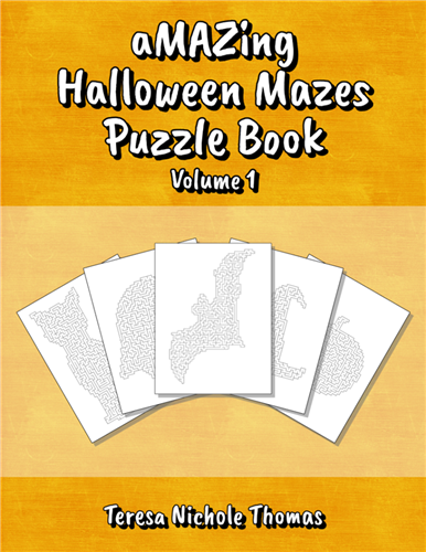aMAZing Halloween Mazes Puzzle Book Volume 1 Cover