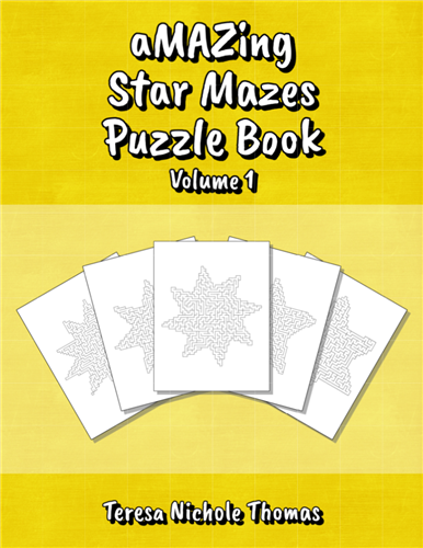 aMAZing Star Mazes Puzzle Book Volume 1 Cover