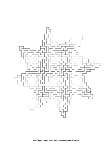 aMAZing Star Mazes Puzzle Book Volume 1 Pic 02