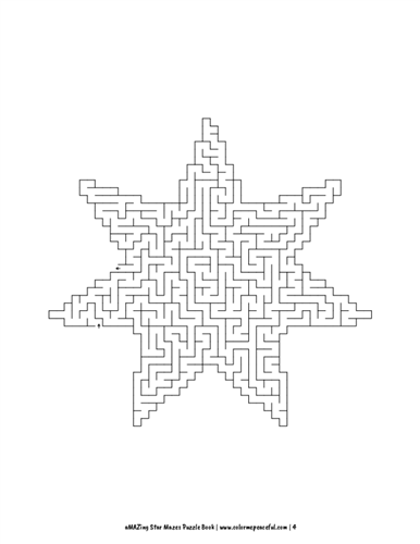 aMAZing Star Mazes Puzzle Book Volume 1 Pic 04