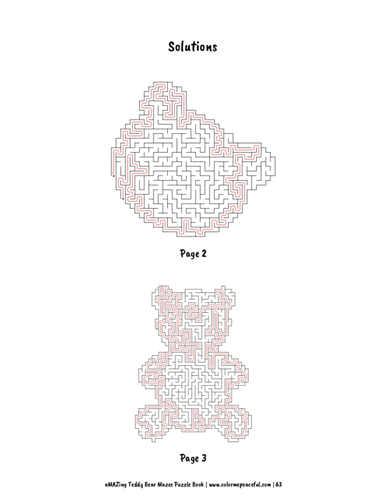 aMAZing Teddy Bear Mazes Puzzle Book Volume 1 Pic 07